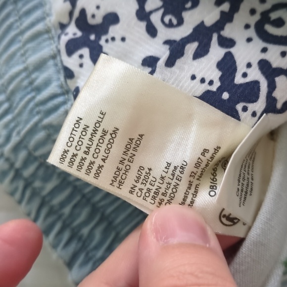 Free People Lady Luck Paperbag Denim Shorts Lightwash Vacation Sz XS - Picture 8 of 8